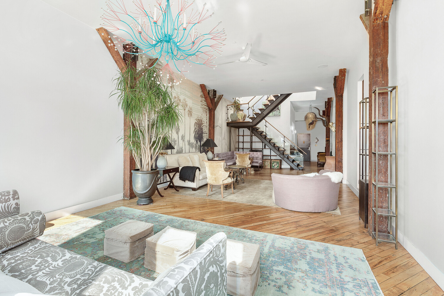 85 North 3rd Street, Unit 510 Brooklyn, NY 11249 - Photo 3 of 18 a view of a living room and a potted plant