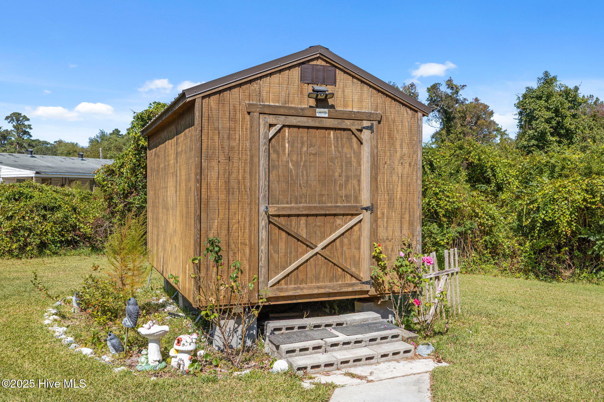 376 Shell Road Atlantic, NC 28511 - Photo 40 of 49 Wired shed located near covered parking and kitchen entrance. Wired and ready for your freezer!