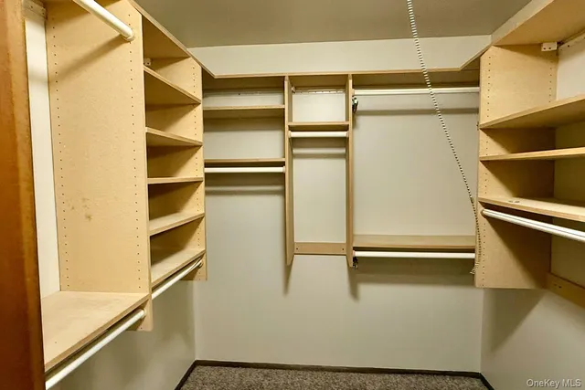 a close view of closet