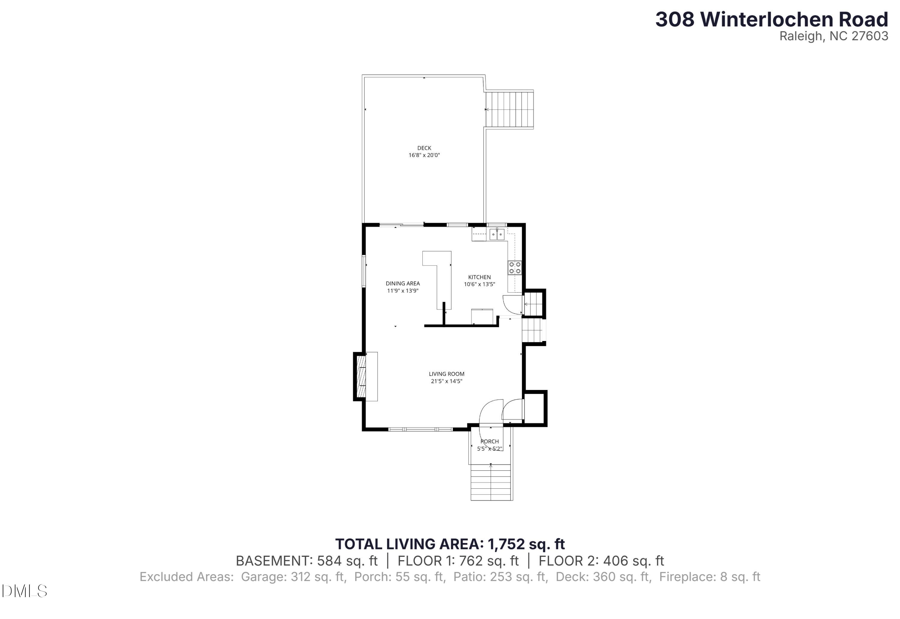 308 Winterlochen Road Raleigh, NC 27603 - Photo 4 of 24 308-Winterlochen-Road-Floor-1
