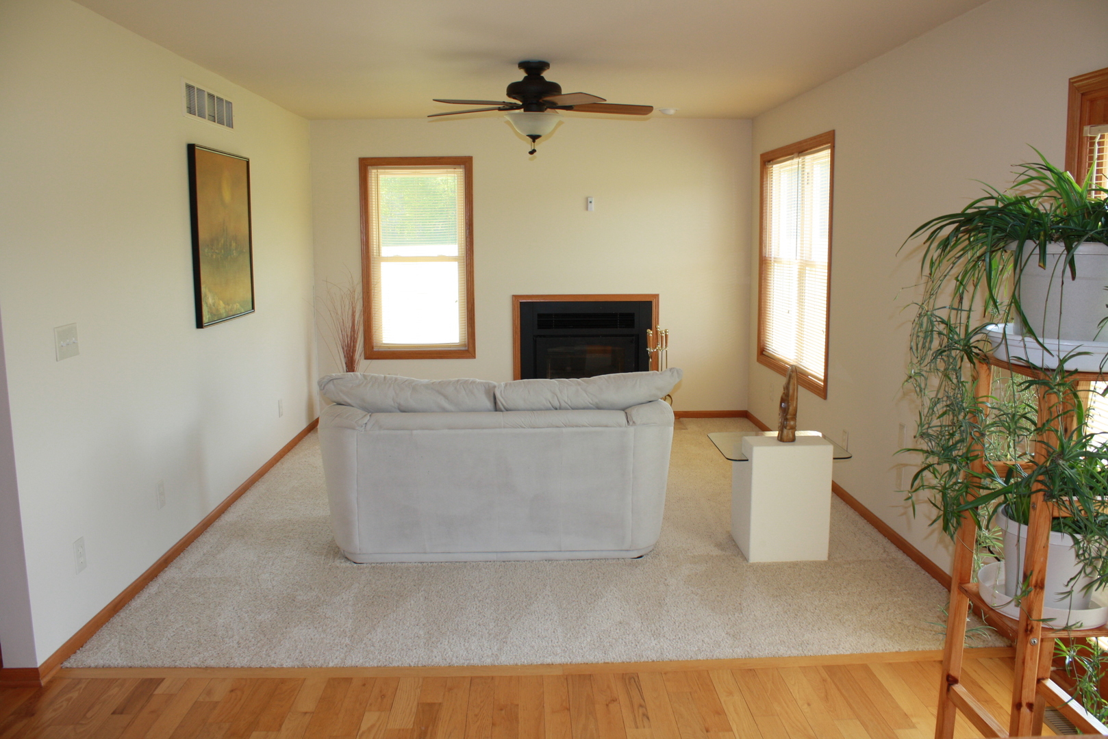 911.41 Melugins Grove Road Compton, IL 61318 - Photo 3 of 25 a living room with a couch and a potted plant
