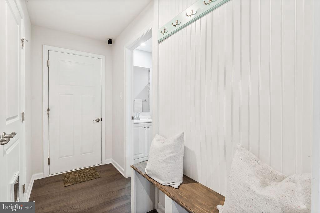 Welcoming entryway with modern charm.