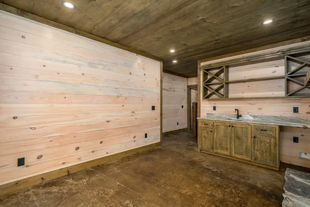 a front view of a house with outdoor space