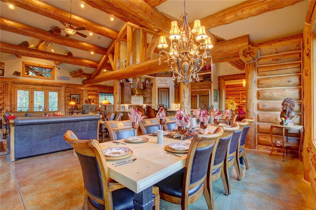 279 Two Cabins Drive Silverthorne, CO 80498 - Photo 26 of 30 a view of a dining room with furniture window and wooden floor