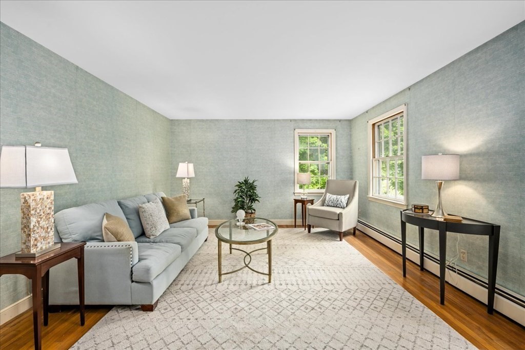 30 Cross Street Shrewsbury, MA 01545 - Photo 15 of 41 a living room with furniture and a lamp