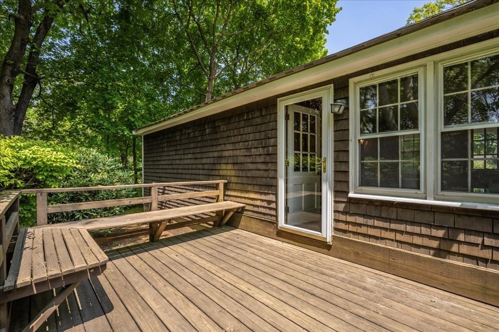 30 Cross Street Shrewsbury, MA 01545 - Photo 28 of 41 a view of deck with two chairs and wooden floor