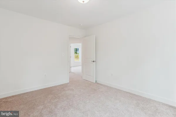 a view of small space with racks on the wall