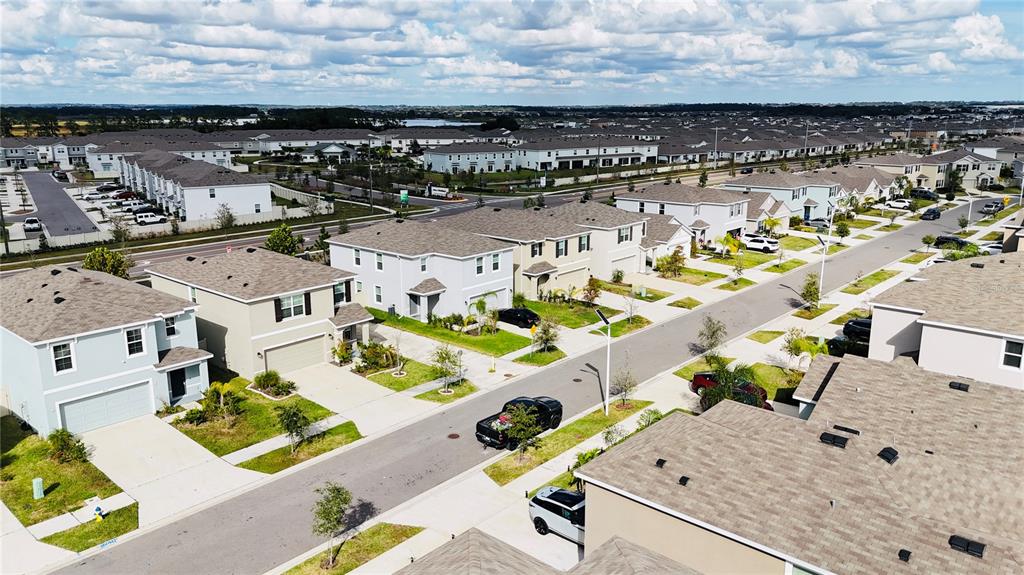 9176 Forge Breeze Loop Wesley Chapel, FL 33545 - Photo 27 of 33 an aerial view of a house with a swimming pool