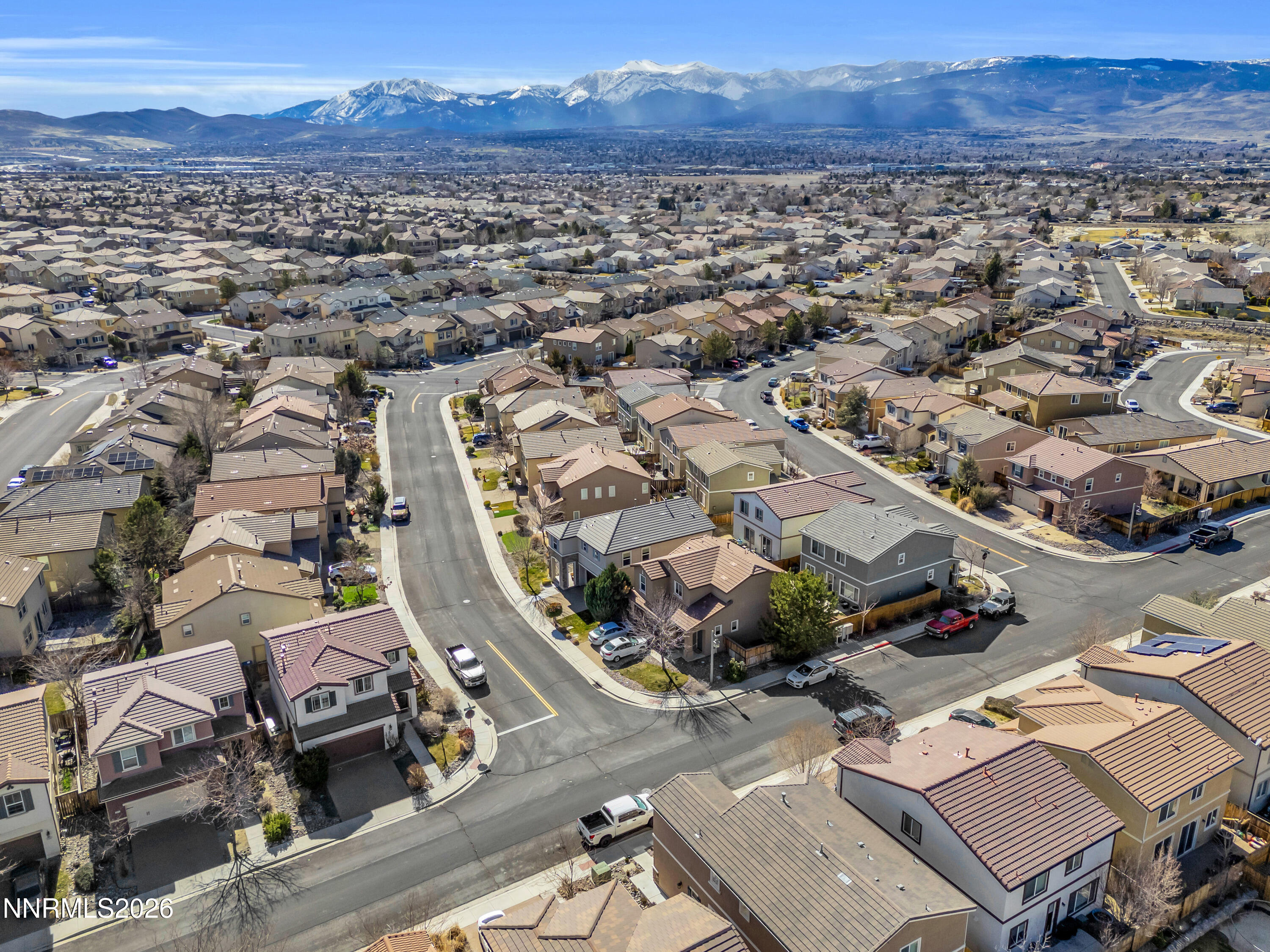 2085 Black Sand Drive Reno, NV 89521 - Photo 30 of 37 an aerial view of a city with lots of residential buildings