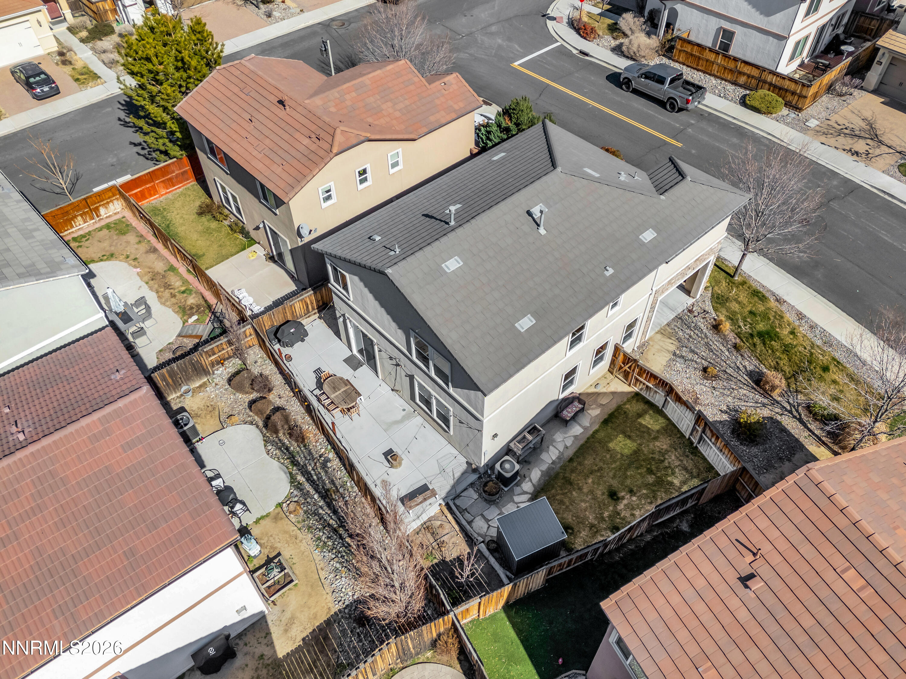 2085 Black Sand Drive Reno, NV 89521 - Photo 32 of 37 an aerial view of a house with a garden