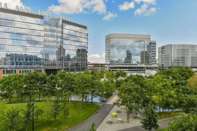 a large building with a clock on the side of it