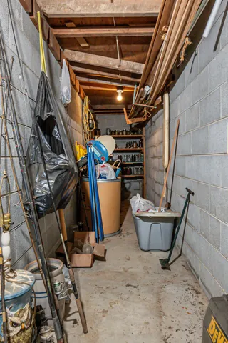 a view of storage and utility room