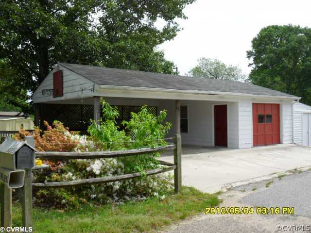 8015 Laurel Spring Road Prince George, VA 23875 - Photo 3 of 12 Exterior Back - GARAGE AND CARPORTS