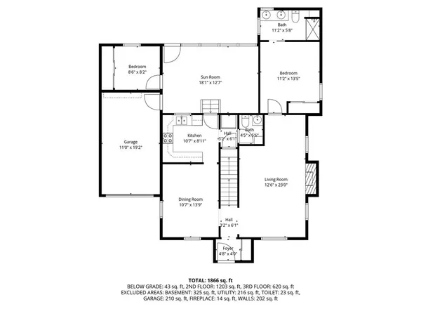 a picture of a floor plan