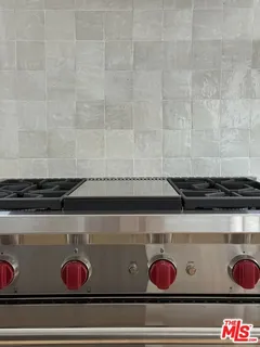 a close view of stove