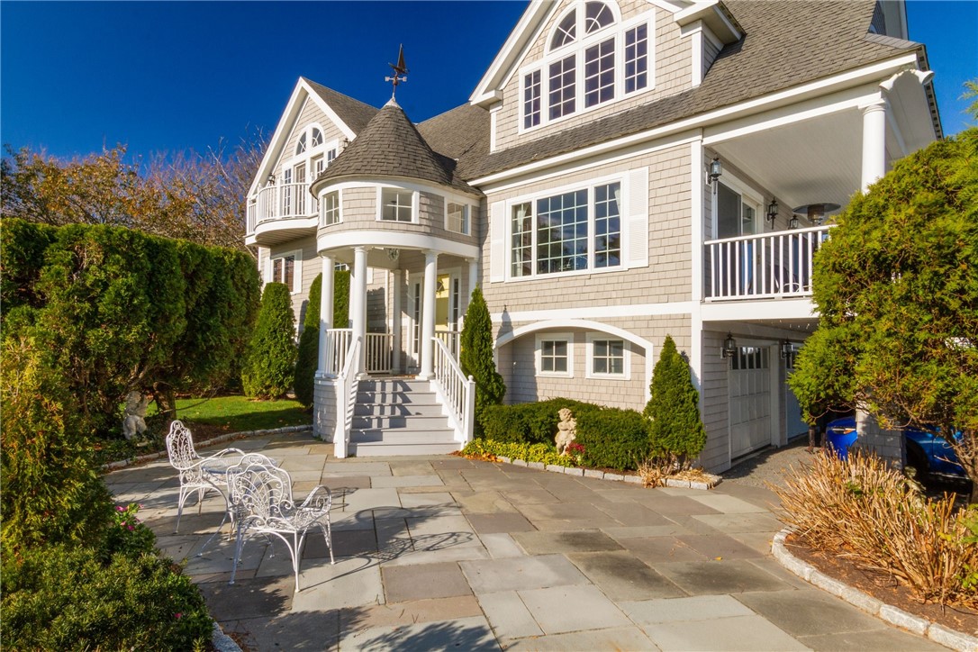 191 Old Beach Road Newport, RI 02840 - Photo 2 of 41 Blue stone patio and front entrance (1 of 3 entrances)