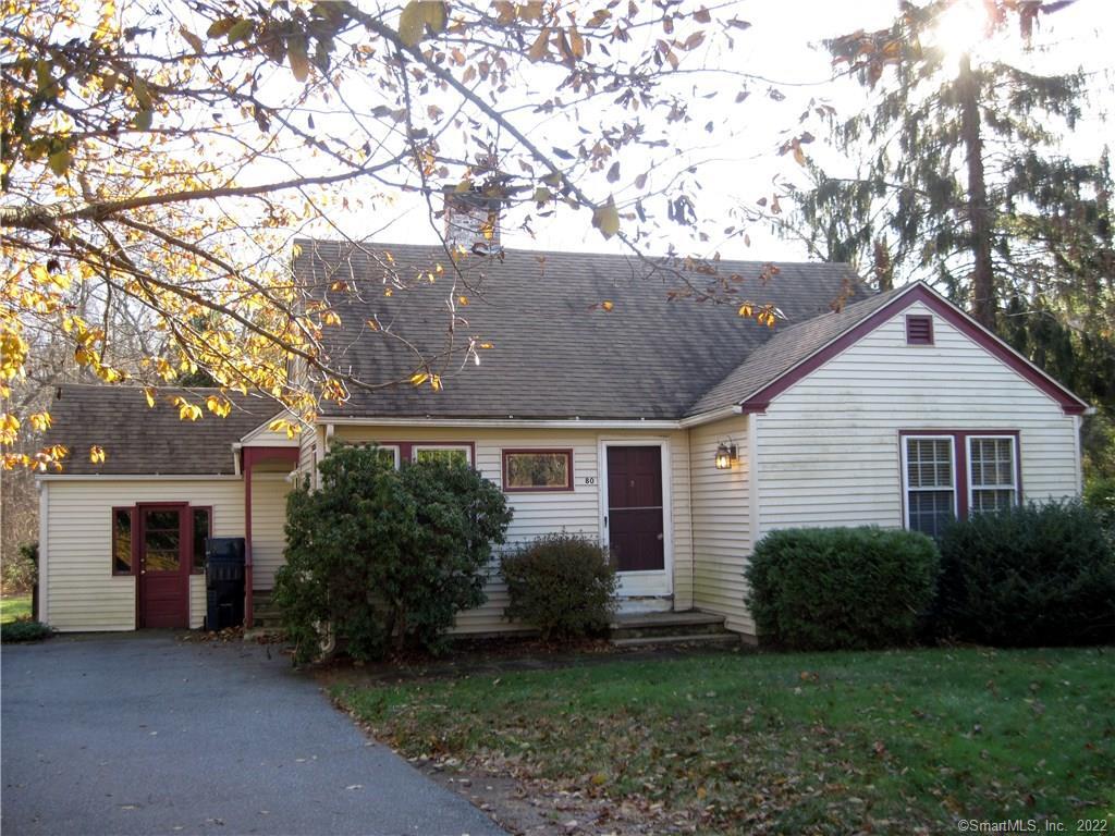 80 North High Street Clinton, CT 06413 - Photo 1 of 1 7 room, 3 bedroom, 1 bath Cape with stained glass window, stone fireplace, screened porch and sky lights.
