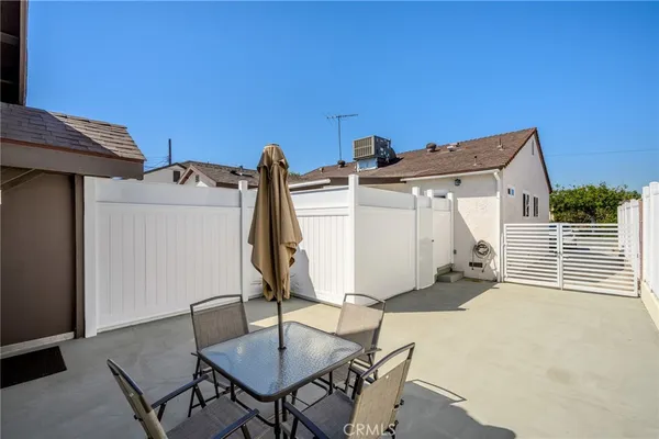 a view of a house with patio