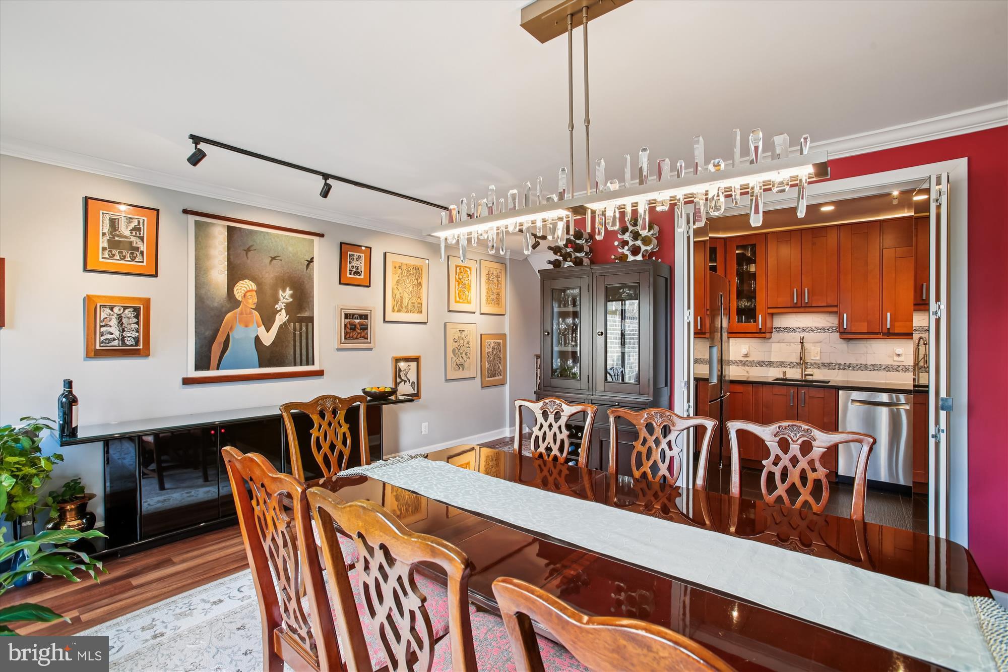 431 N Street Southwest Washington, DC 20024 - Photo 21 of 101 Elegant dining space with artistic flair.