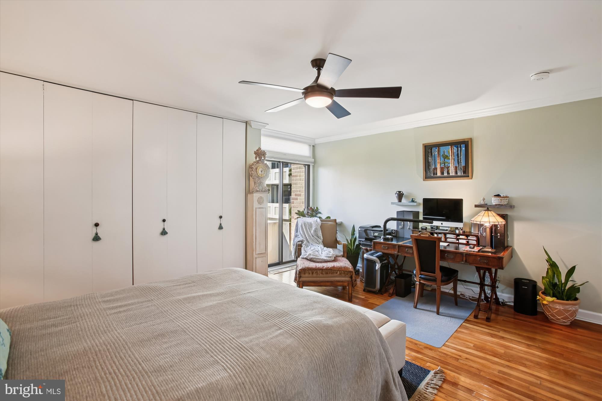 431 N Street Southwest Washington, DC 20024 - Photo 45 of 101 Serene bedroom with workspace and natural light.