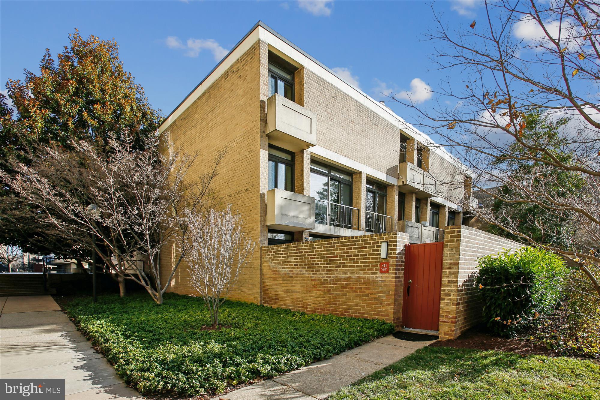 431 N Street Southwest Washington, DC 20024 - Photo 56 of 101 Modern townhouse with lush greenery.