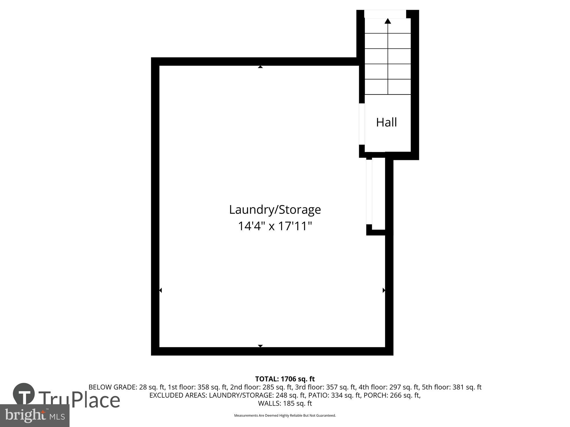 431 N Street Southwest Washington, DC 20024 - Photo 95 of 101 Spacious laundry and storage layout plan.