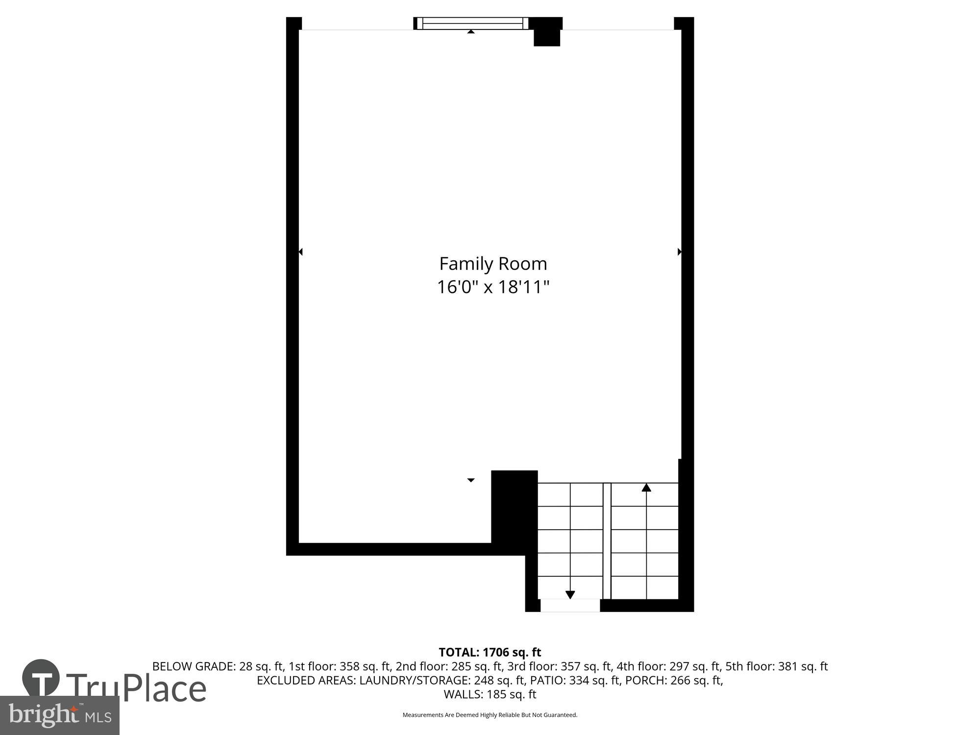 431 N Street Southwest Washington, DC 20024 - Photo 98 of 101 Spacious family room layout blueprint.