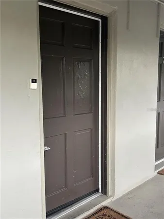 a view of front door