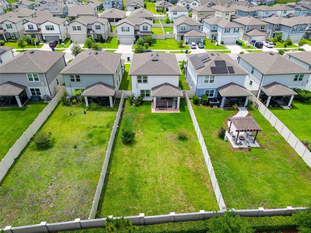 9324 Rally Spring Loop Wesley Chapel, FL 33545 - Photo 46 of 57 an aerial view of residential houses with outdoor space