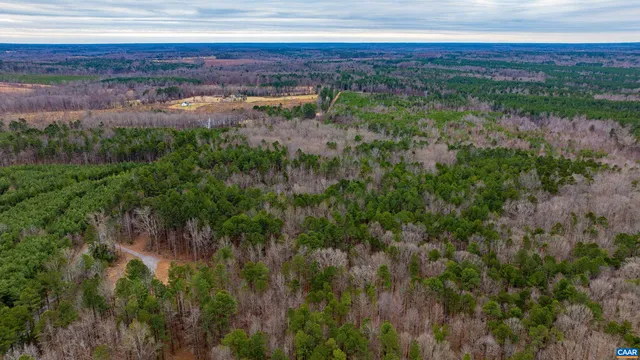 a view of a lake with a city view