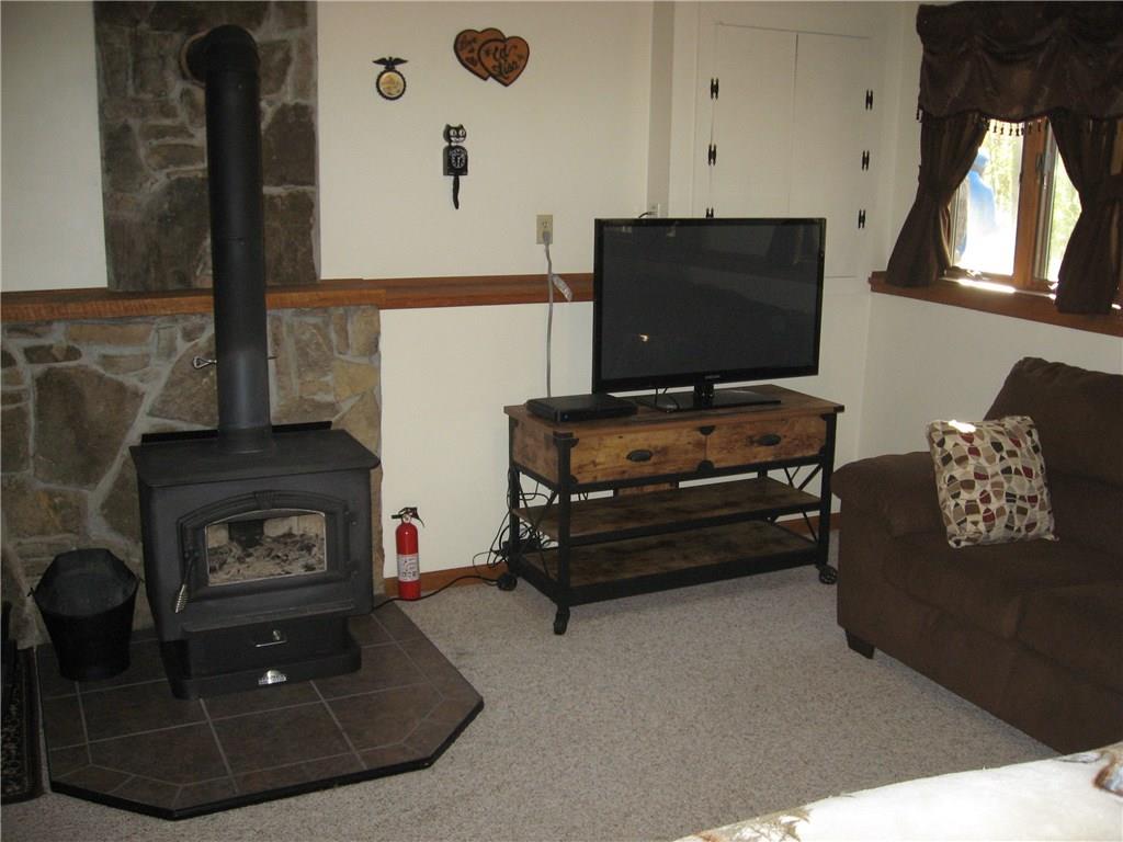 307 West Mountainview Road Acme, PA 15610 - Photo 19 of 25 Family Room on Lower Level with woodburner