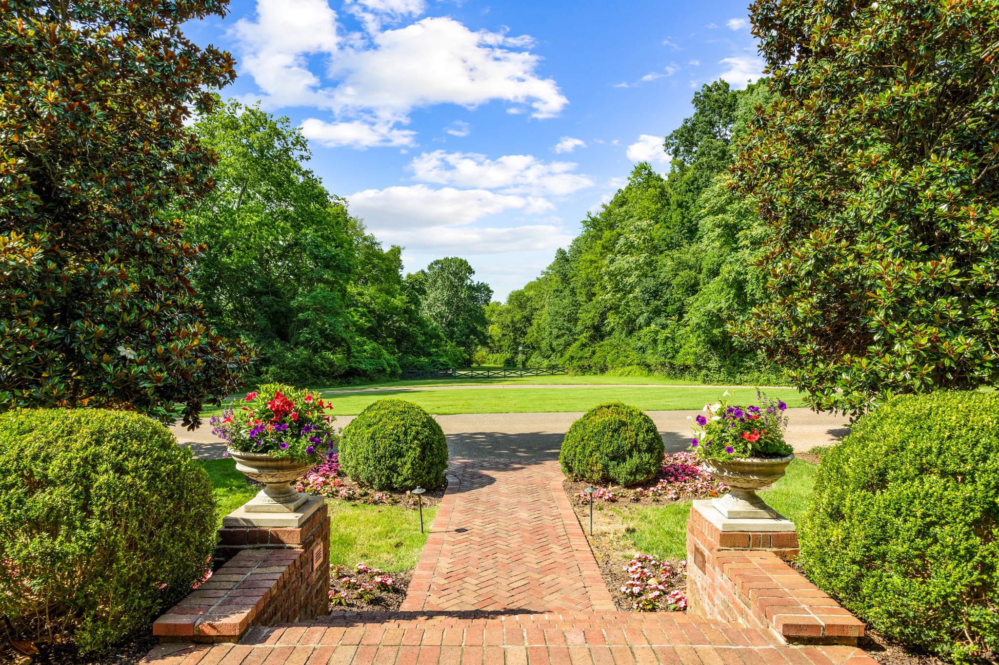 907 Overton Lea Road Nashville, TN 37220 - Photo 5 of 24 a view of a garden with an outdoor space