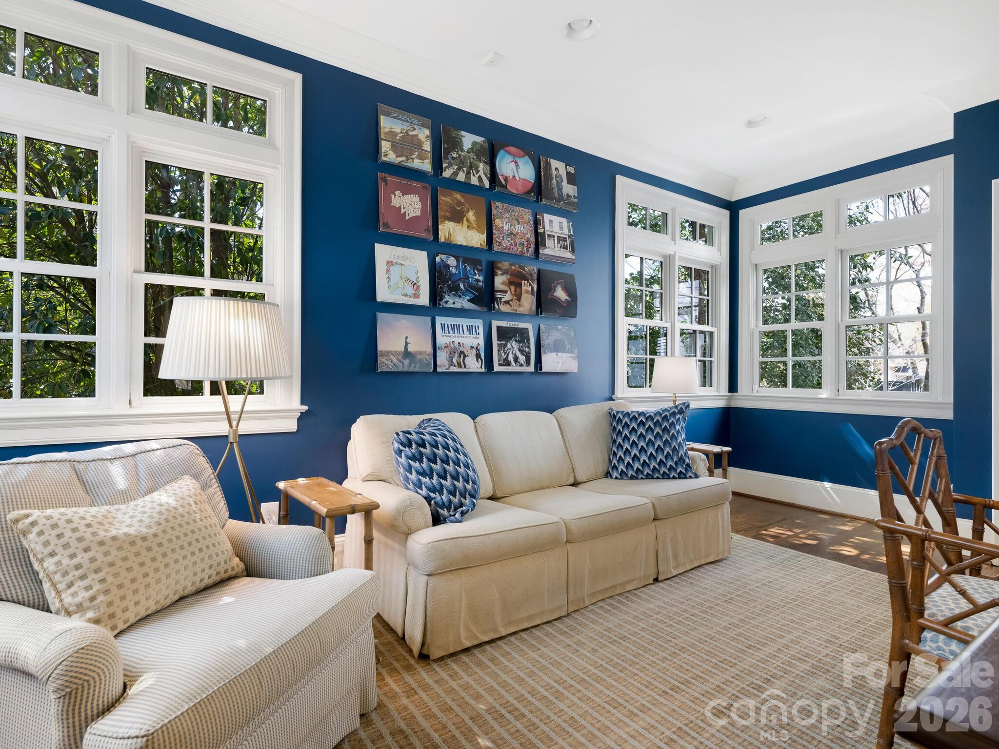 1413 Andover Road Charlotte, NC 28211 - Photo 11 of 41 a living room with furniture and a large window