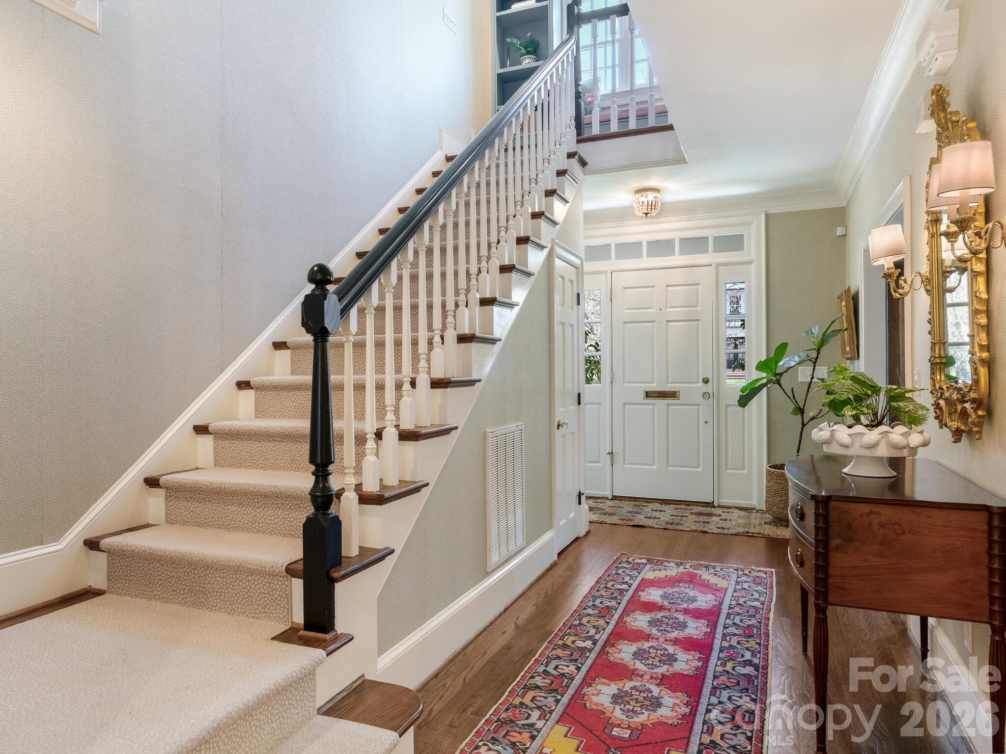 1413 Andover Road Charlotte, NC 28211 - Photo 21 of 41 a view of entryway and hall with wooden floor