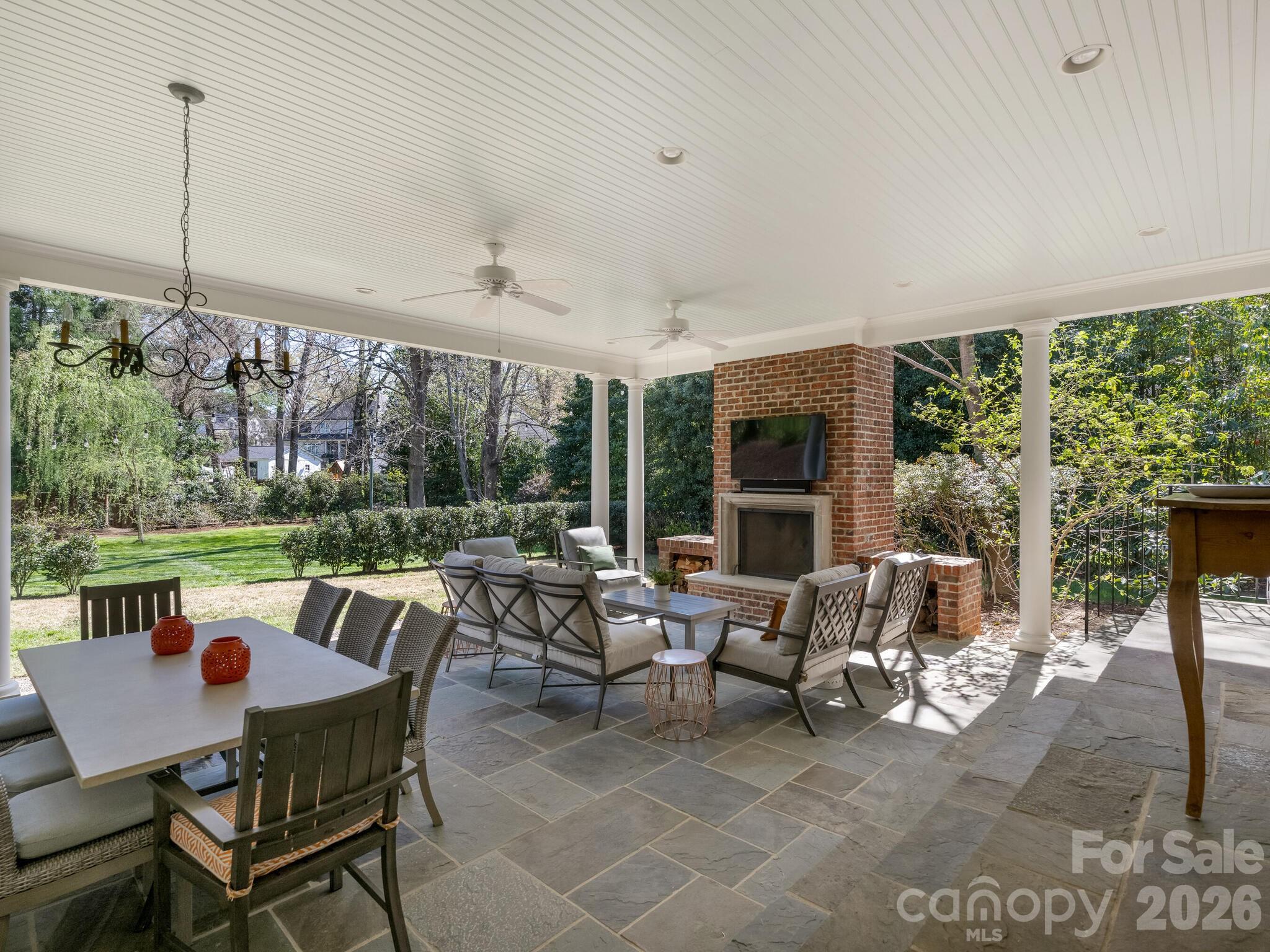 1413 Andover Road Charlotte, NC 28211 - Photo 33 of 41 a view of an outdoor dining space with furniture