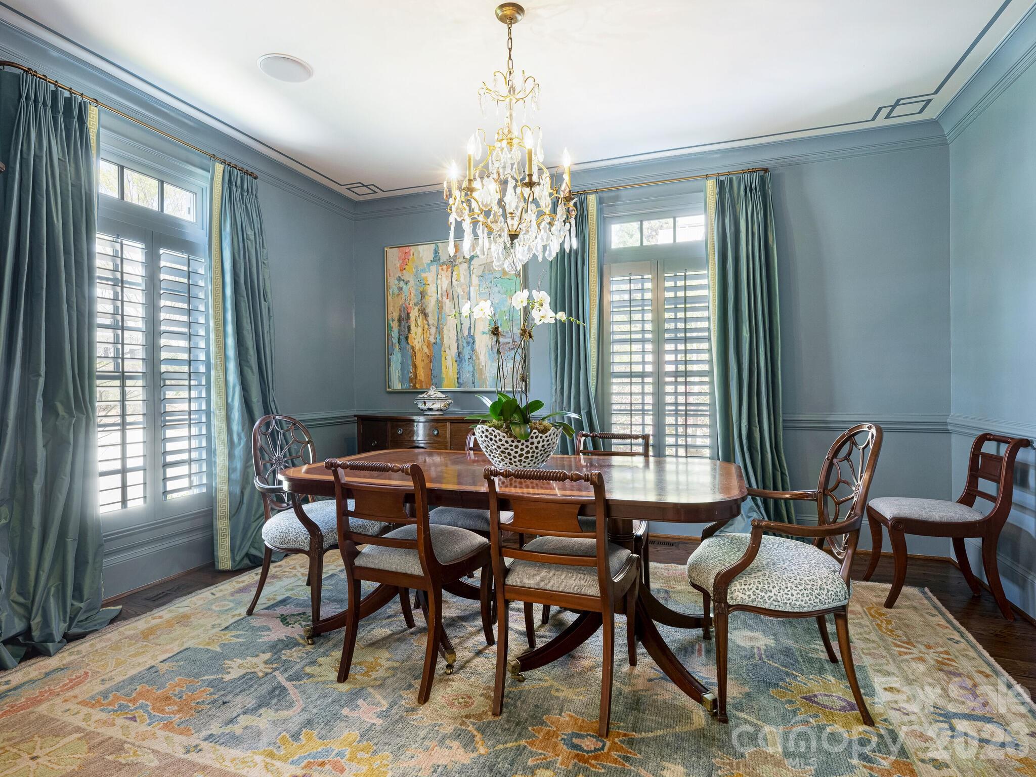 1413 Andover Road Charlotte, NC 28211 - Photo 5 of 41 a view of a dining room with furniture window and outside view