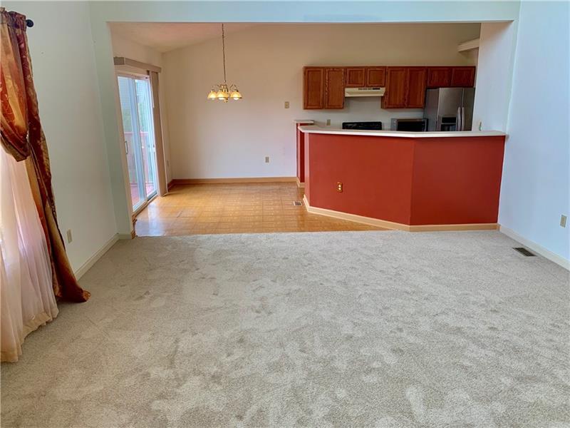 43 Peters Road Greensburg, PA 15601 - Photo 8 of 25 LIVING ROOM LOOKING TOWARDS KITCHEN AND EATING AREA