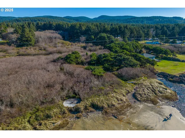 a view of a lake with beach and mountain view