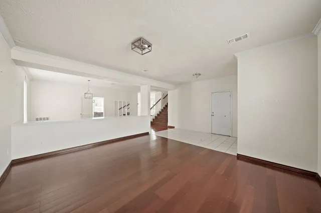 wooden floor in an empty room