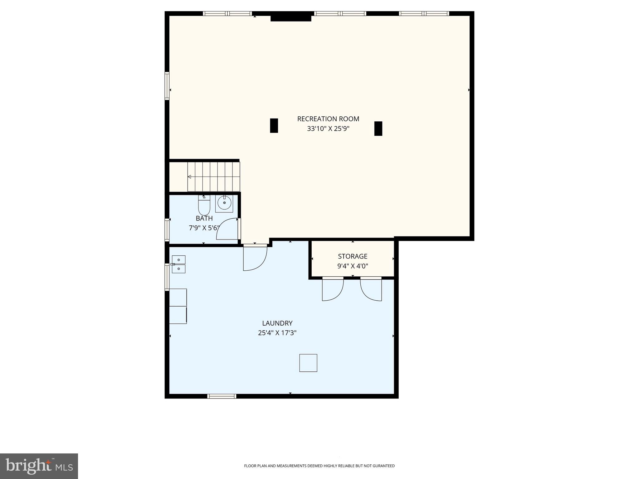 214 Chantrey Road Lutherville-Timonium, MD 21093 - Photo 54 of 54 Lower Level Floor Plan
