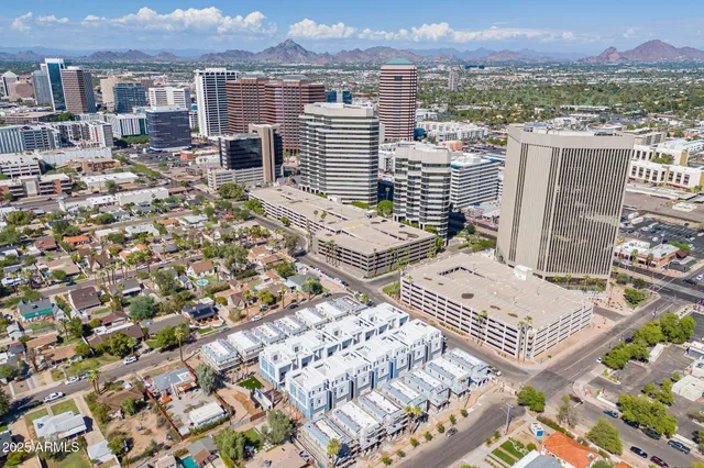 a view of city from balcony
