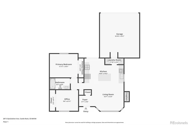 $450,000 | 207 South Quicksilver Avenue, Castle Rock, CO 80104