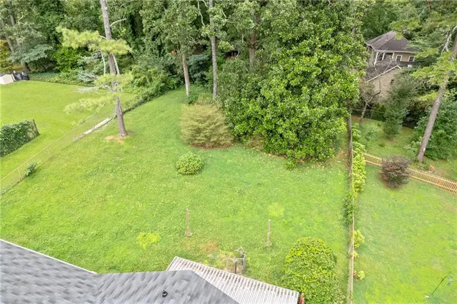 a view of an outdoor space and a yard