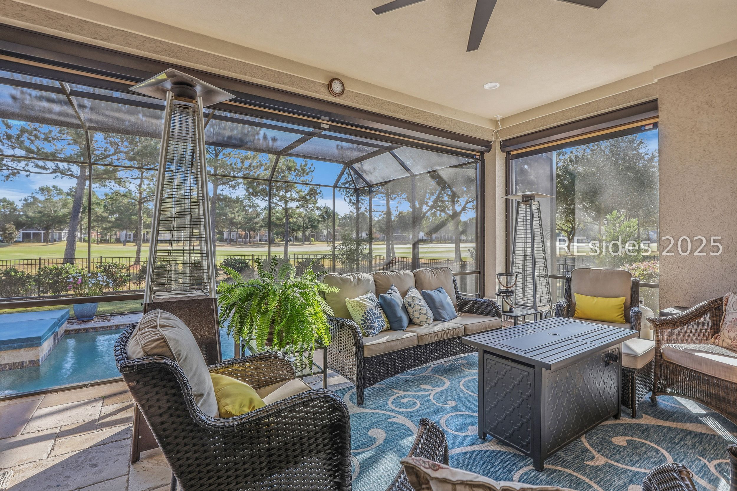 274 Farnsleigh Avenue Bluffton, SC 29910 - Photo 20 of 29 Covered porch that leads to lanai and pool