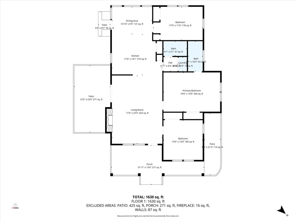 801 Cherokee Road Pelzer, SC 29669 - Photo 45 of 45 This floor plan highlights a functional layout with various rooms and outdoor spaces.