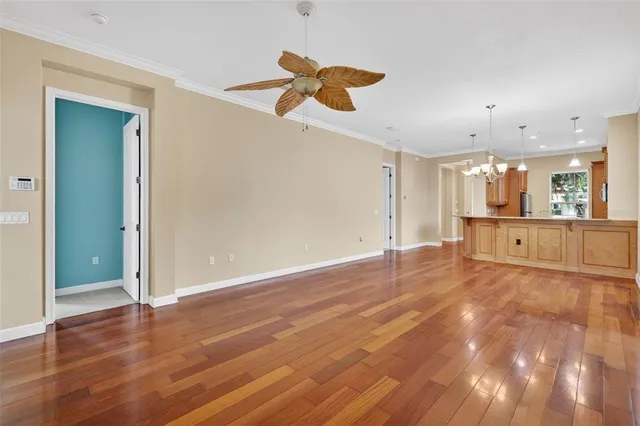 a view of a room with a bathroom