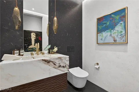 a view of road and trees