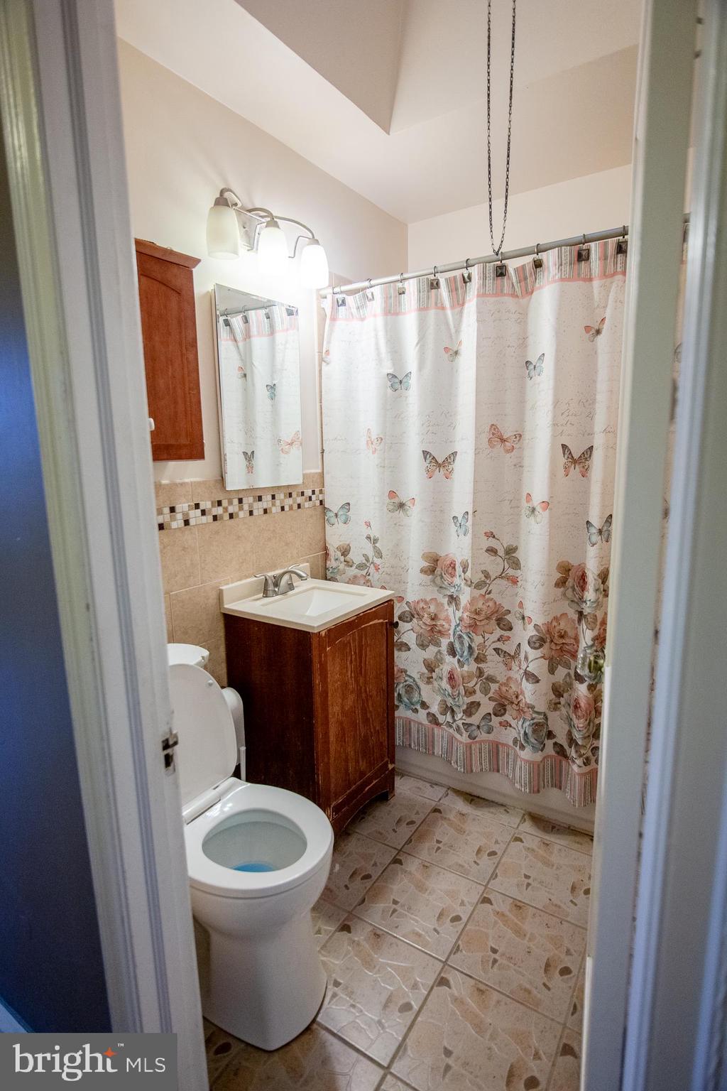 7617 Woolston Avenue Philadelphia, PA 19150 - Photo 23 of 24 a bathroom with a toilet sink and shower