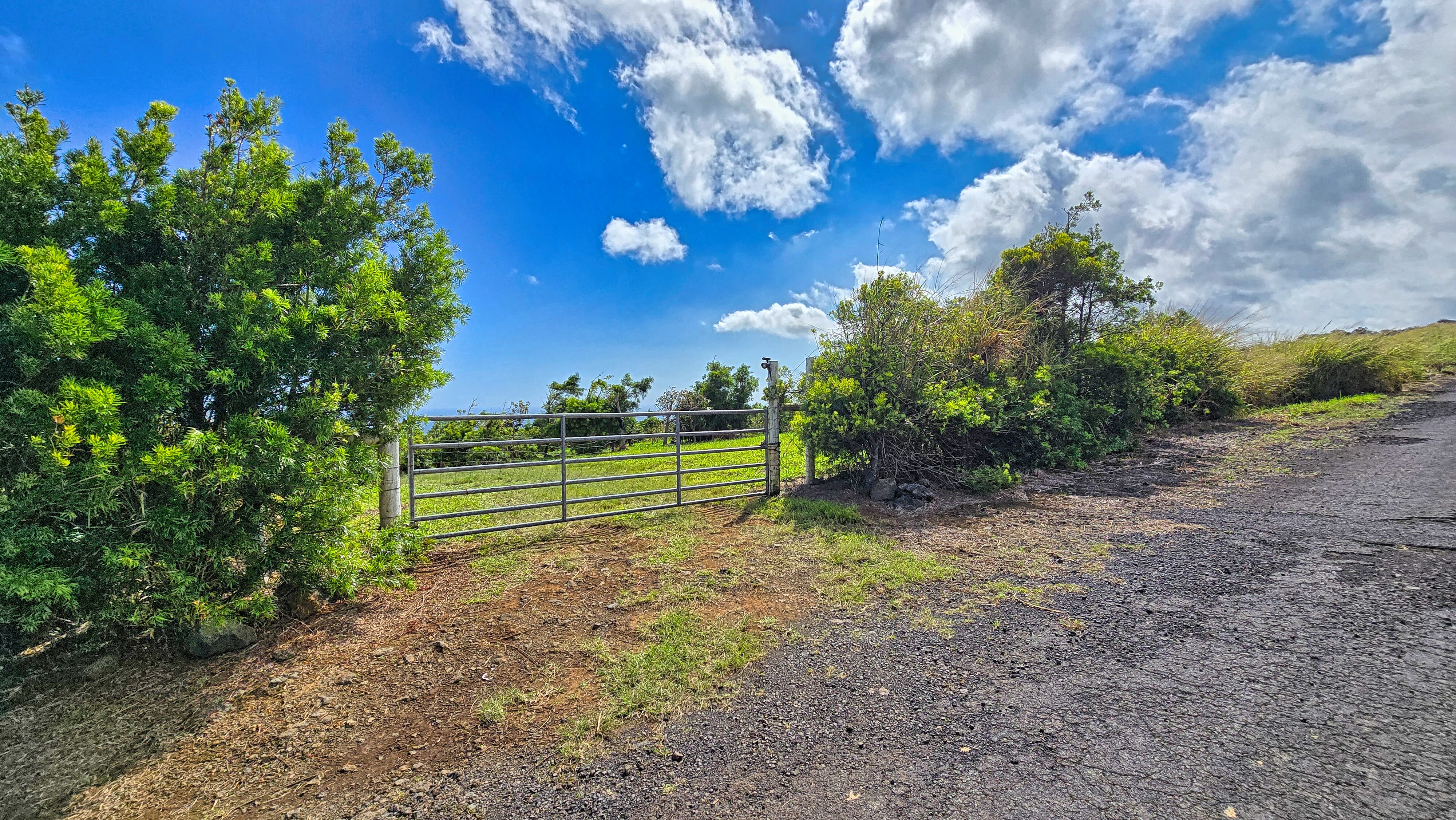 95-3869 Lot 2 Halemauna Road Naalehu, HI 96772 - Photo 27 of 30 A gated entrance leads to the farm, offering privacy and security.