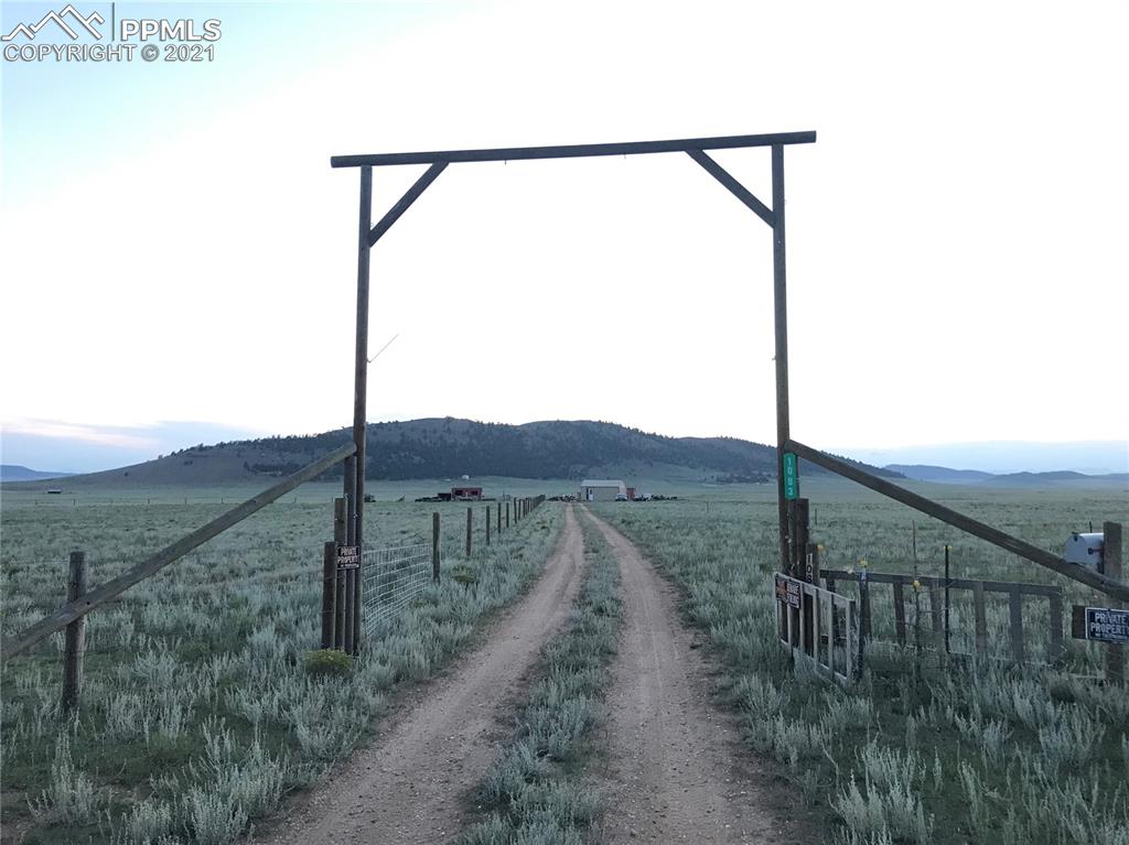 1083 Chase Gulch Road Hartsel, CO 80449 - Photo 12 of 14 a view of a road from a yard